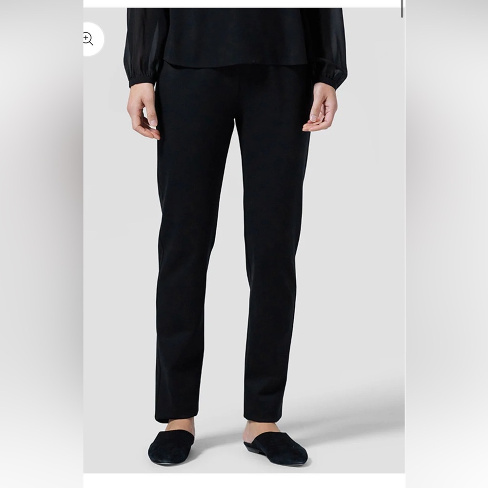 EILEEN FISHER SLIM ANKLE PANT NOWT BLACK CLASSIC Staple  Capsule Size 3X